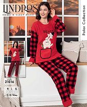 Пижама Lindros 21016 red - делук