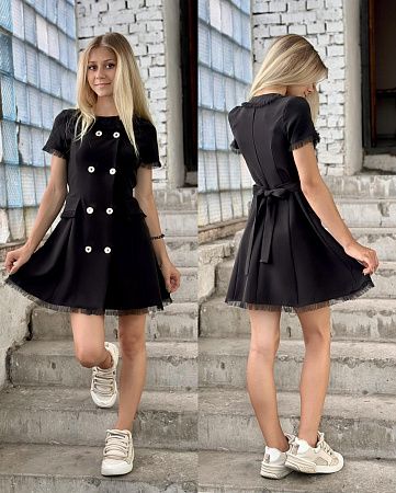 Платье Karolina KR245 black - делук