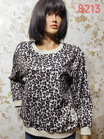 Свитер Lida 8213 grey-brown - делук