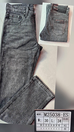 Джинсы God Baron M25038-ES grey - делук