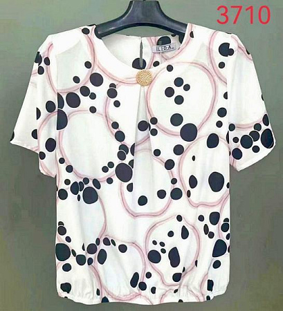 Блузка Lida 7868 white-blue - делук