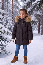 Куртка Delfinka 8803 brown - делук