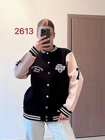 Куртка Fsn 2613 black-beige - делук