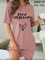 Ночнушка Anion 6638-1 pink - делук