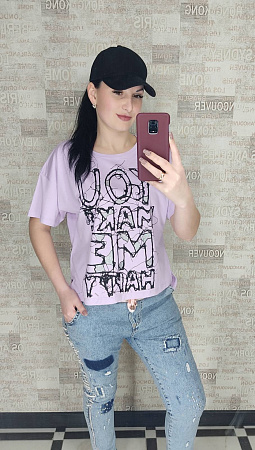 Футболка Shipi 0 lilac - делук