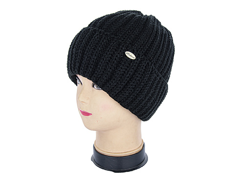 Шапка Angelica TW001-3 на флісі black - делук