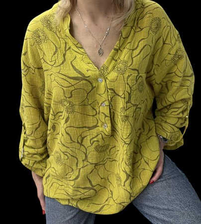 Рубашка Elena&Vika 26022 yellow - делук