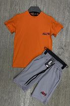 Костюм Mirwear Kids 272-2 orange-grey (9-13) - делук