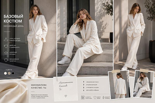 Костюм Karolina KR741 white - делук
