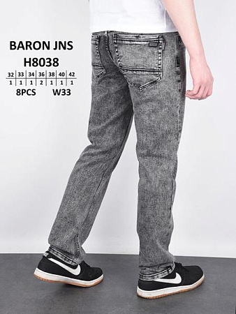 Джинсы Baron Jeans H8038 grey - делук