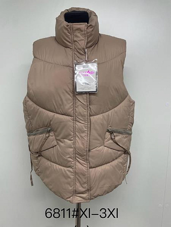 Жилетка Jacket 6811 brown - делук