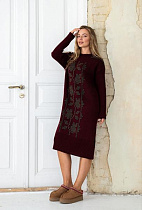 Платье Liza Brend 1112 wine - делук