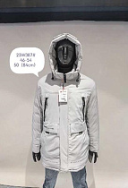 Пуховик Newe Esto W387 l.grey - делук