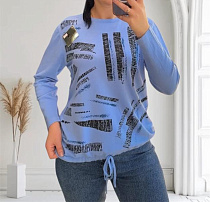 Свитер Levisha 25218 l.blue - делук