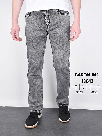 Джинсы God Baron H8042 grey - делук