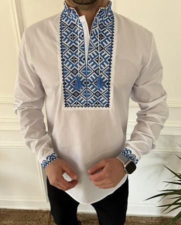 Вышиванка Nik 56318 white - делук