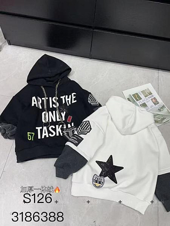 Худи Meloria S126 black - делук