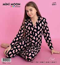 Пижама Baykush 2061 black-pink - делук