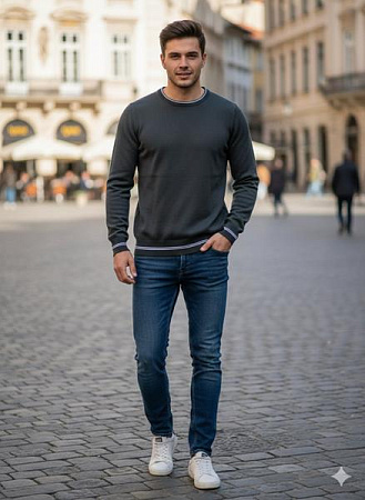 Свитер Moranny 6173 khaki - делук