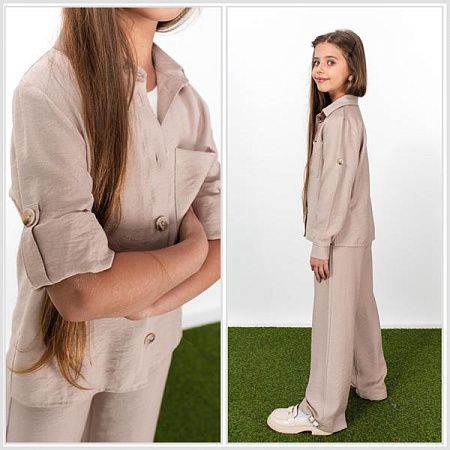 Костюм Moda School 8503 beige - делук
