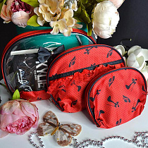 Косметичка Luna-Bag 1111 red-black - делук