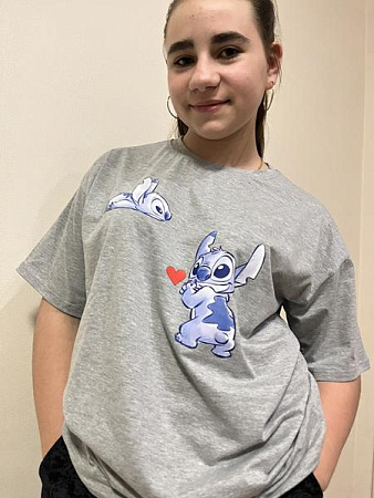 Футболка Moda School M517 grey - делук