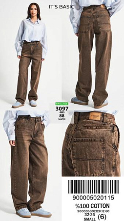 Джинсы Maxim Jeans 3097-88 brown - делук