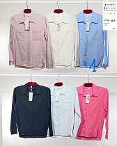 Рубашка Base A002-1 l.blue - делук