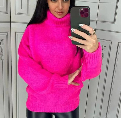 Свитер Lora LR738 crimson - делук