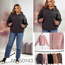 Кофта Спорт Jjf 50143 d.grey - делук