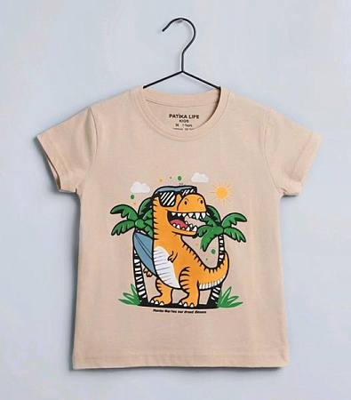 Футболка Dino DN290 beige - делук