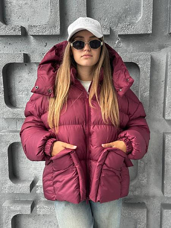 Пуховик Trend 2520 wine - делук