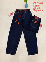 Джинсы Vanver B2116 navy - делук
