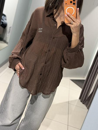 Рубашка Comod 289 chocolate - делук