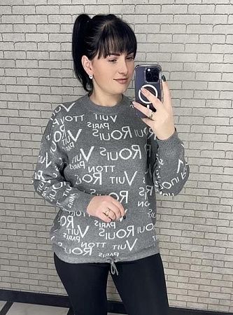 Свитер Levisha 25401 grey - делук