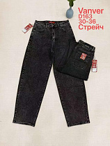 Джинсы Vanver D163 d.grey - делук