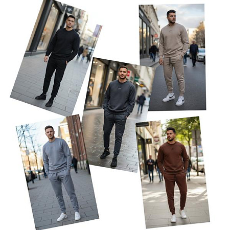 Костюм Спорт Shon S2083 grey - делук