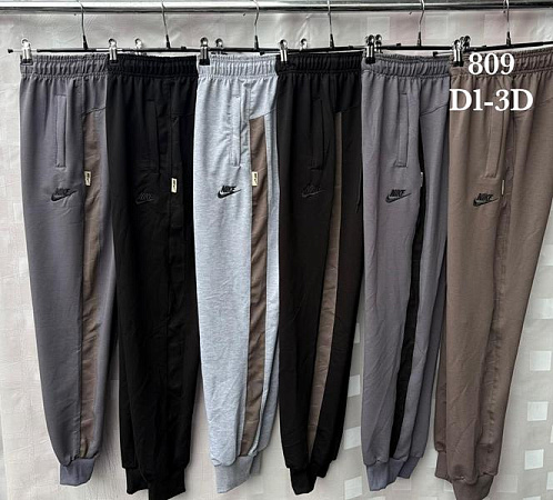 Штаны Спорт Shon S2342 black-beige - делук