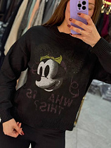 Свитер Arina 925-1 black - делук