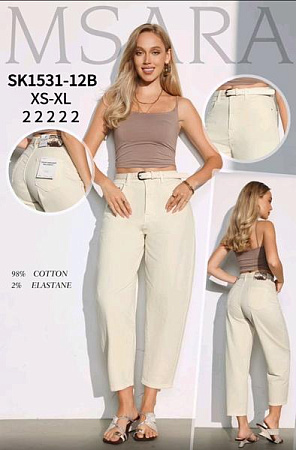 Джинсы Jeans Club SK1531-12B beige - делук