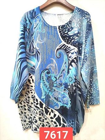 Свитер Lida 7617 l.blue - делук
