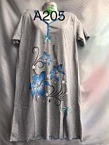 Ночнушка Xyen A205 grey - делук