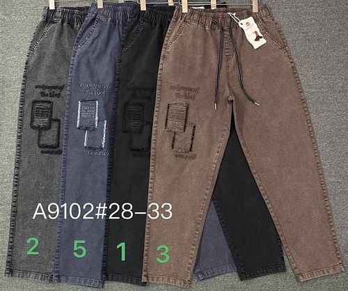 Штаны Immei A9102-3 brown - делук