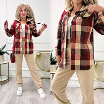 Костюм Спорт Modnulya 3068 beige - делук