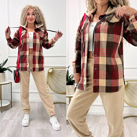 Костюм Спорт Modnulya 3068 beige - делук