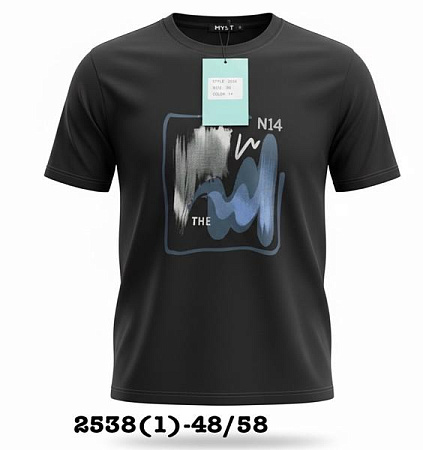 Футболка Liopt 2538-1 black - делук
