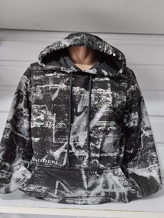 Худи Panda 1467 black - делук