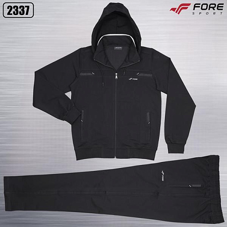 Костюм Спорт Azt 2337 black-silver - делук