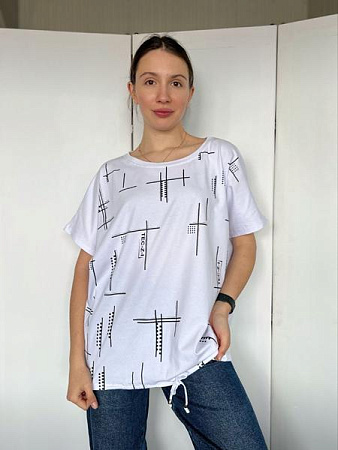 Футболка Fsn 6535 white - делук