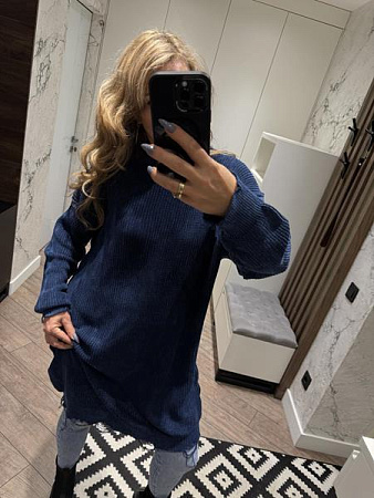 Туника Lora LR798 navy - делук